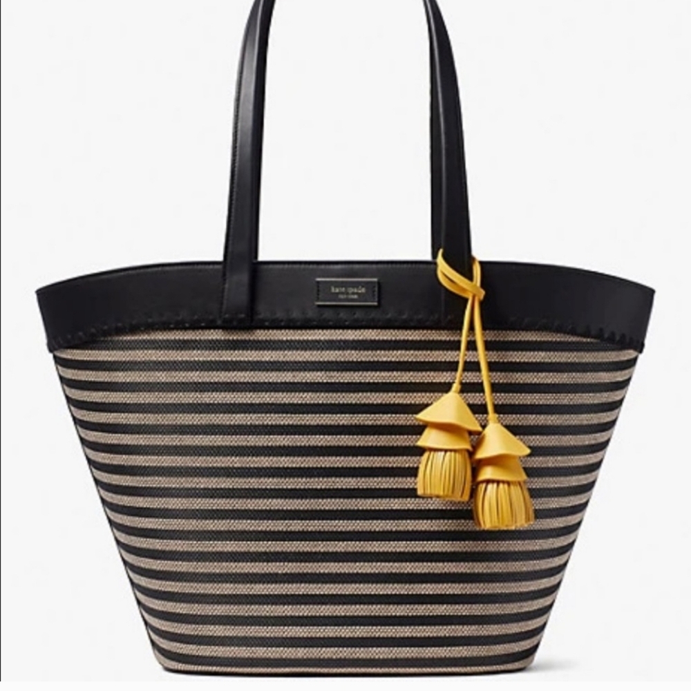 Kate Spade The Pier Striped Medium Tote